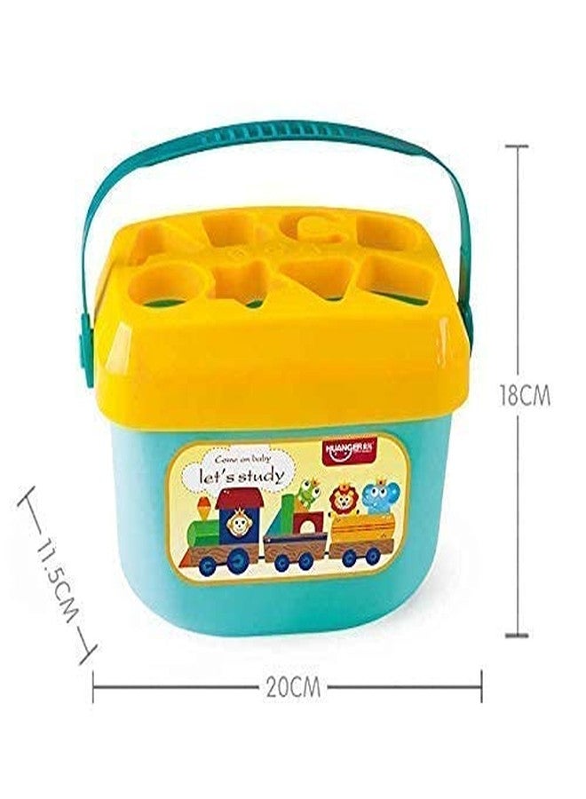 GBEX Plastic Baby and Toddler Baby First's Block Shape Sorter Colors ABCD Shape Toys for 1 Year Old Baby (Multi Color) - Image 3